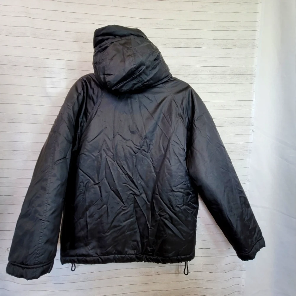 J.CREW QUILT LINED PUFFER COAT IN BLACK, SZ XS